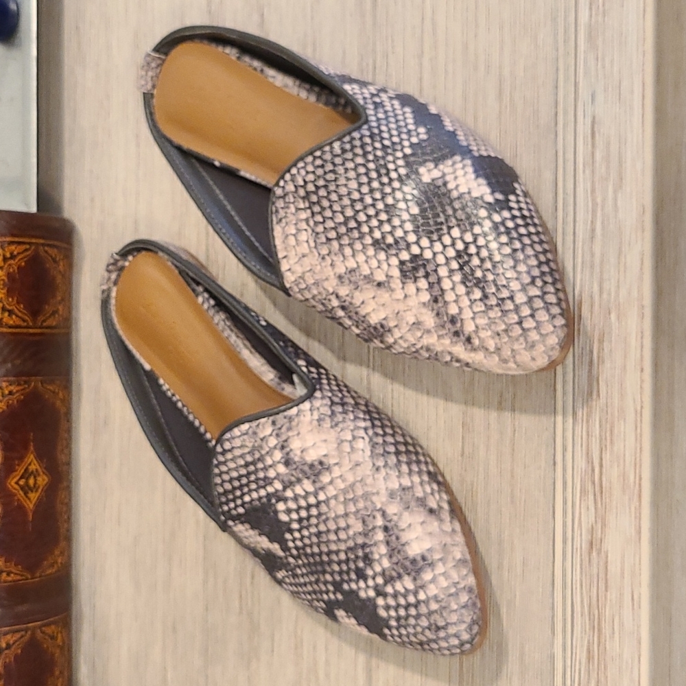 Snakeprint Mules